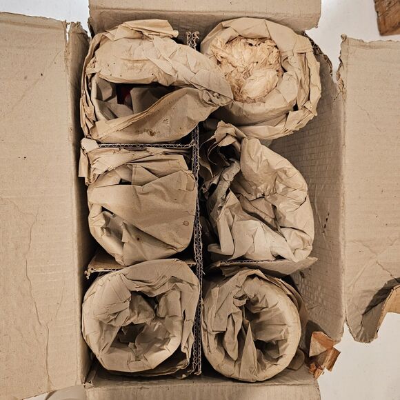 Set Of 6 Vintage JOSKA MOSEL Cut To Clear Wine Glasses New Vintage - Picture 11 of 14